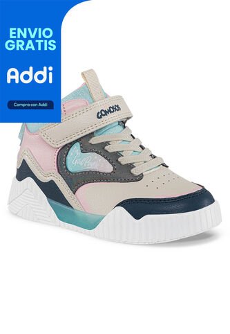 Tenis Canka Blanco-Azul O Para Niña Los Gomosos Los Gomosos