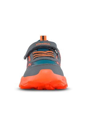 Tenis Con Luces Kenir Gris-Blanco Para Niño Los Gomosos