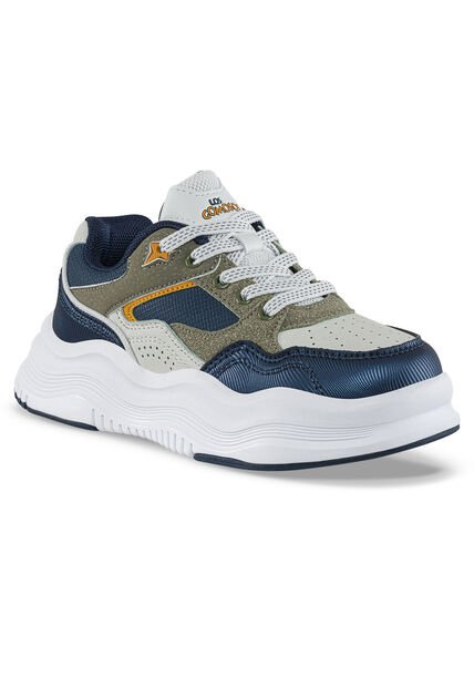 Tenis Casuales Falek Azul Osc-Beige Los Gomosos Para Niño