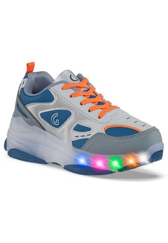 Tenis Patines Luces Fech Gris Para Niño Los Gomosos Los Gomosos