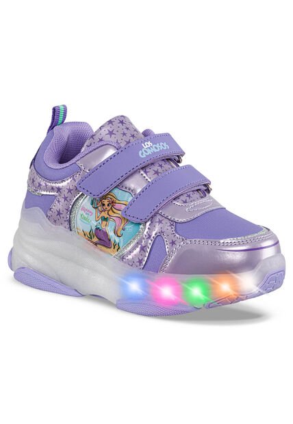 Tenis Patines Luces Zenal Mora Para Niña Los Gomosos