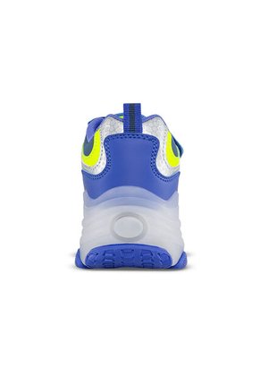 Tenis Patines Luces Tordo Azul-Plata Para Niño Los Gomosos