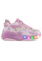 Tenis Patines Luces Lafta Rosa Para Niña Los Gomosos de Los Gomosos