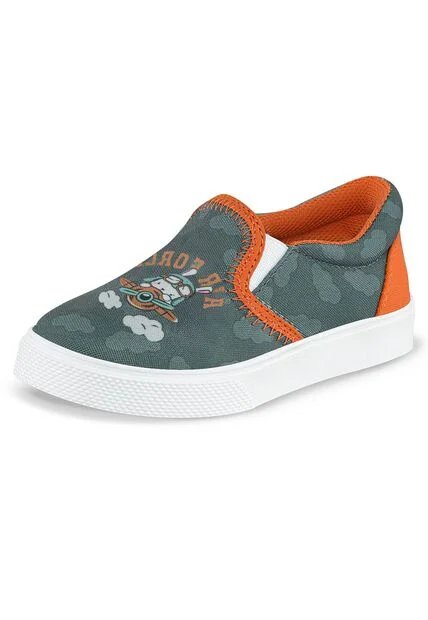 Tenis Casuales Ricordo Gris Los Gomosos Para Niño
