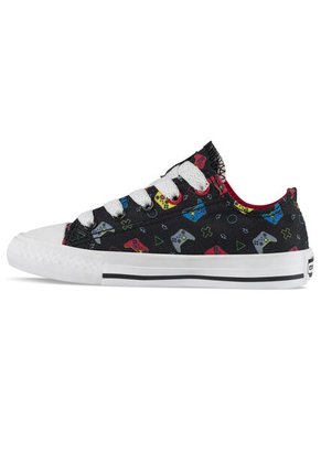 Tenis Kanzo Bajo Negro Para Niño Los Gomosos