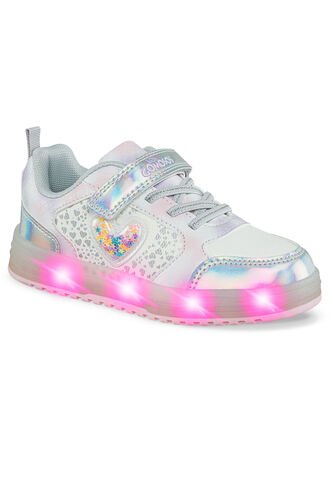 Tenis Luces Mydor Plata Los Gomosos Para Niña Los Gomosos