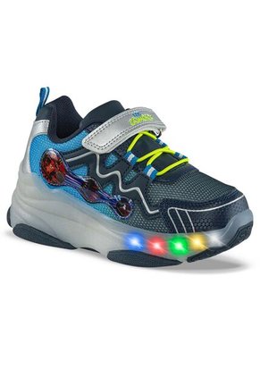 Tenis Patines Luces Morina Azul Osc Los Gomosos Para Niño