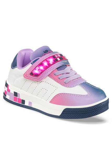 Tenis Luces Perenne Fucsia Para Niña Los Gomosos