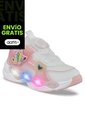 Tenis Con Luces Zadom Rosa Los Gomosos Para Niña de Los Gomosos