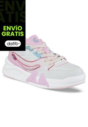 Tenis Urbanos Hopaw Blanco-Rosa Los Gomosos Para Niña