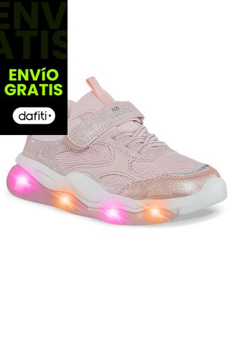 Tenis Luces Monla Rosa Los Gomosos Para Niña Los Gomosos