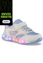 Tenis Luces Lumera Lila Los Gomosos Para Niña de Los Gomosos