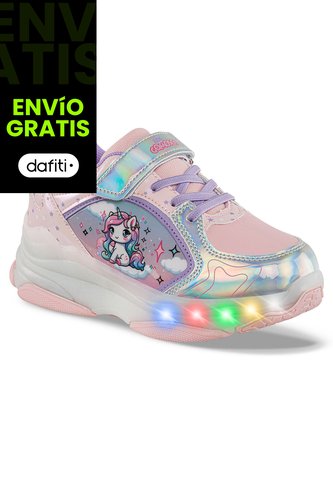 Tenis Patines Luces Relaxi Rosa Los Gomosos Para Niña Los Gomosos