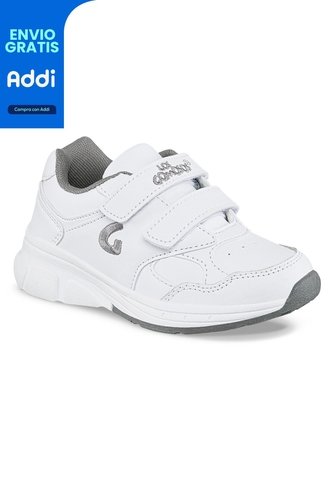 Tenis Escolares Gomyschool V New Blanco Para Niño Y Niña Los Gomosos Los Gomosos