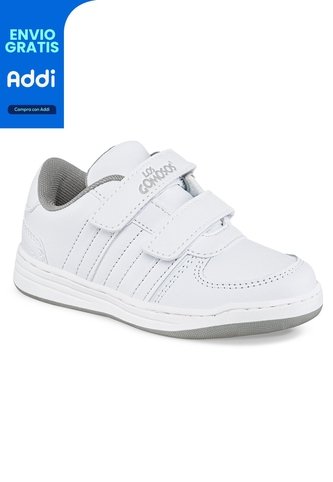 Tenis Escolares Bob Velcro New Gris Para Niño Y Niña Los Gomosos Los Gomosos