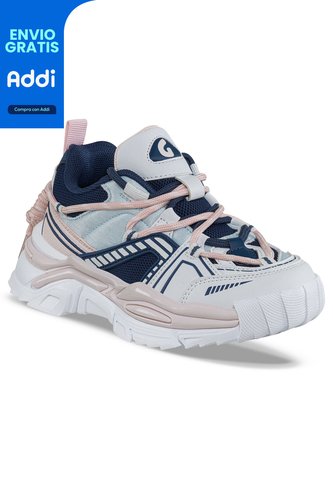 Tenis Urbanos Gadom Azul-Rosa Los Gomosos Para Niña Los Gomosos