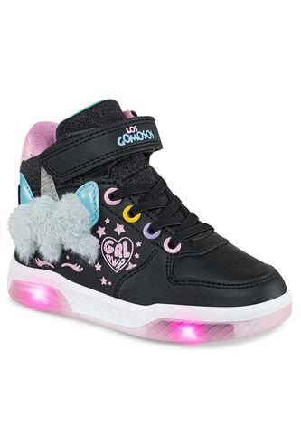 Tenis Luces Konno Negro Para Niña Los Gomosos Los Gomosos