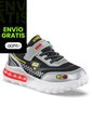 Tenis Con Luces Chitter Plata Los Gomosos Para Niño de Los Gomosos