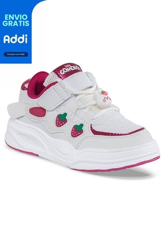 Tenis Urbanos Ginav Blanco-Vino Los Gomosos Para Niña Los Gomosos