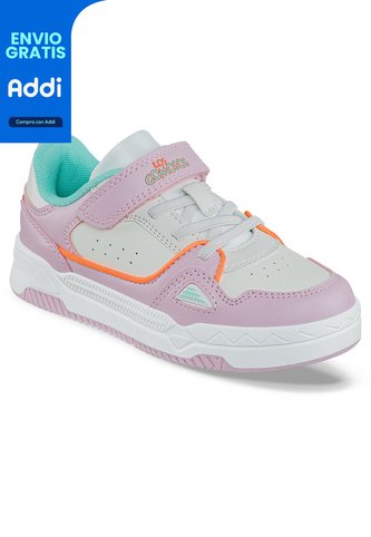 Tenis Urbanos Wruxp Blanco-Rosa Los Gomosos Para Niña Los Gomosos