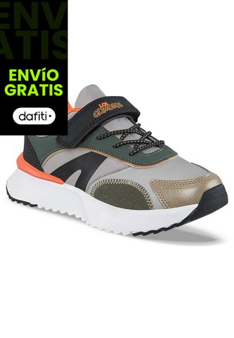 Tenis Urbanos Zeper Gris Para Niño Los Gomosos Los Gomosos