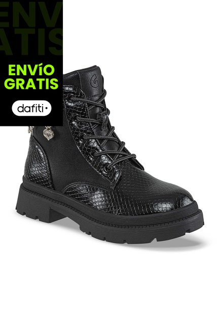 Botas Zikmo Negro Para Niña Los Gomosos