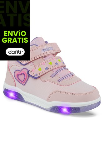 Tenis Luces Dencel Rosa Para Niña Los Gomosos Los Gomosos