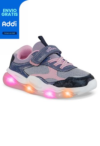 Tenis Luces Monla Azul Osc Los Gomosos Para Niña Los Gomosos