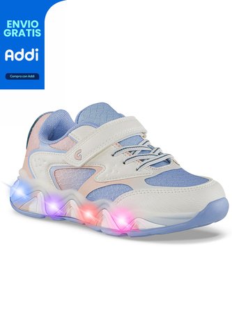 Tenis Luces Lumera Lila Los Gomosos Para Niña Los Gomosos