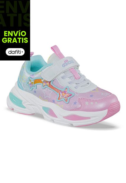 Tenis Urbanos Bezof Rosa-Agua Los Gomosos Para Niña