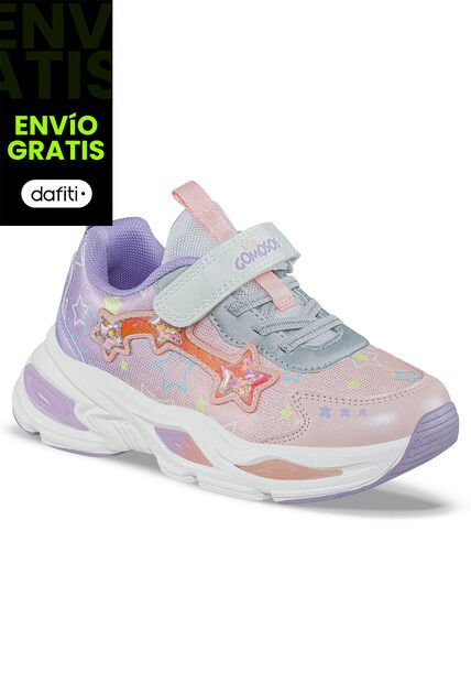 Tenis Urbanos Bezof Coral-Mora Los Gomosos Para Niña