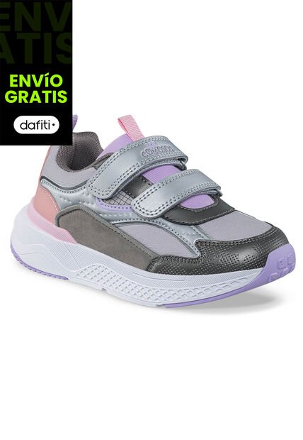Tenis Urbanos Denz Gris Los Gomosos Para Niña