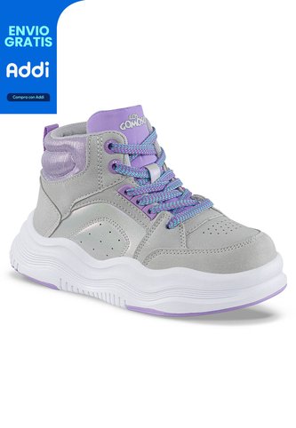 Tenis Urbanos Liedor Gris Los Gomosos Para Niña Los Gomosos