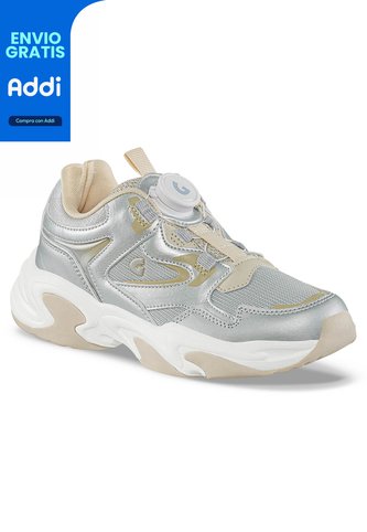 Tenis Urbanos Ganila Plata Los Gomosos Para Niña Los Gomosos