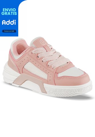 Tenis Casuales Tazimo Beige-Coral Los Gomosos Para Niña Los Gomosos