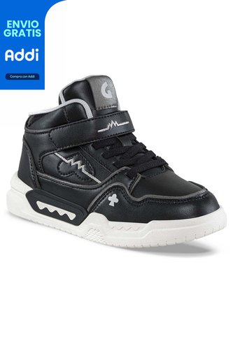 Botas Ziraf Negro-Plata Los Gomosos Para Niña Los Gomosos