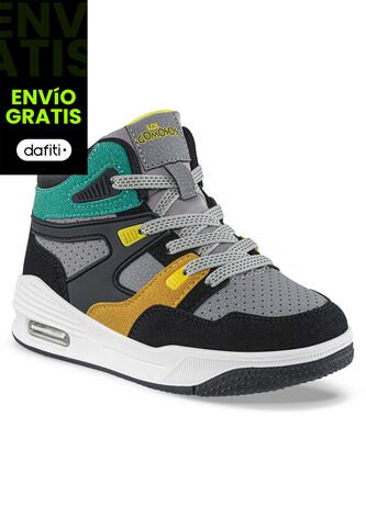 Tenis Urbanos Opinil Gris-Verde Los Gomosos Para Niño Los Gomosos
