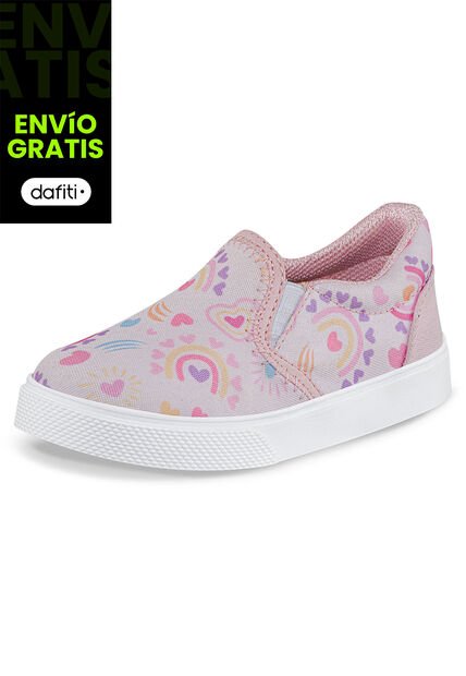 Tenis Casuales Kranis Rosa Los Gomosos Para Niña