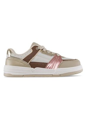 Tenis Casuales Matik Blanco-Beige Los Gomosos Para Niña