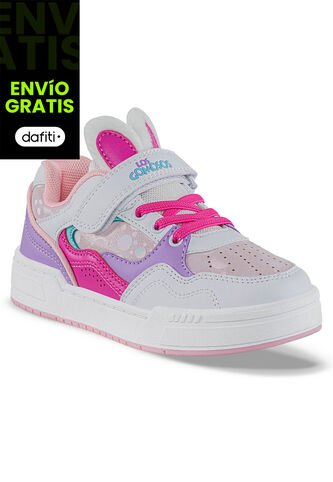 Tenis Casuales Mirez Blanco Los Gomosos Para Niña Los Gomosos