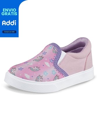 Tenis Casuales Dalerin Rosa Los Gomosos Para Niña Los Gomosos