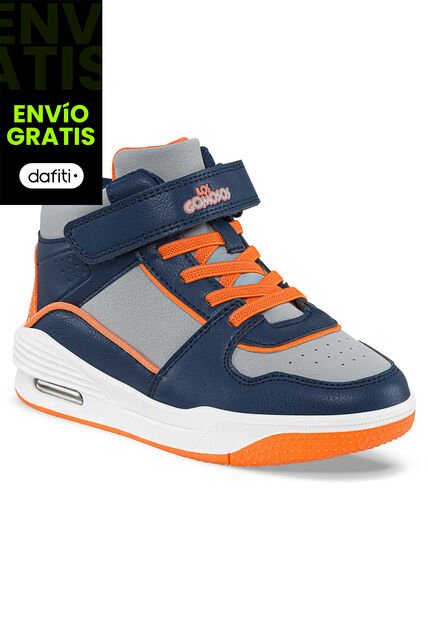 Tenis Urbanos Moger Azul Osc Para Niño Los Gomosos