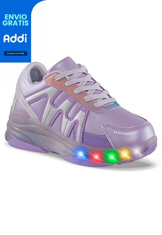Tenis Patines Luces Tiff Mora Los Gomosos Para Niña Los Gomosos