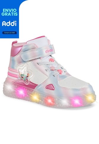 Tenis Luces Sulano Fucsia Los Gomosos Para Niña Los Gomosos