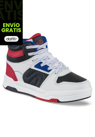 Tenis Urbanos Amfer Blanco-Rojo Para Niño Los Gomosos Los Gomosos