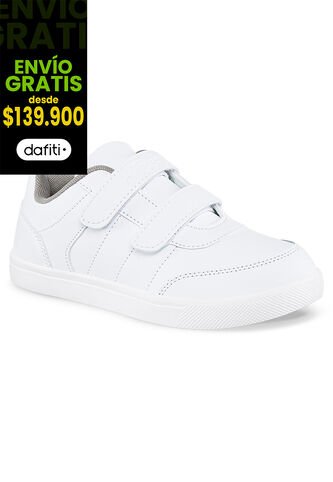 Tenis Escolares Skoly Velcro Blanco Para Niño Y Niña Los Gomosos Los Gomosos