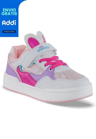 Tenis Casuales Mirez Blanco Los Gomosos Para Niña Los Gomosos