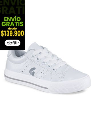 Tenis Escolares Capra Bajo Blanco Para Niño Y Niña Los Gomosos Los Gomosos