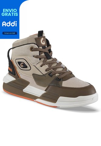 Tenis Urbanos Vazo Beige-Café Los Gomosos Para Niño Los Gomosos