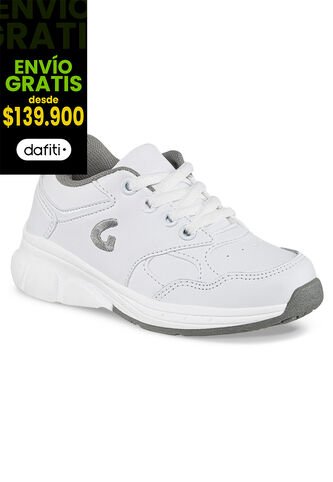 Tenis Escolares Gomyschool C New Blanco Para Niño Y Niña Los Gomosos Los Gomosos